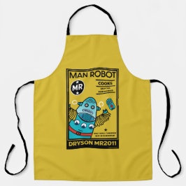命日の男女ロボット贈り物 エプロン