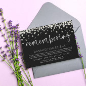 命日を思い出す花を漂流 招待状