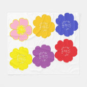 命日カスタムのパーソナライズ運命の運命 フリースブランケット (正面(横))