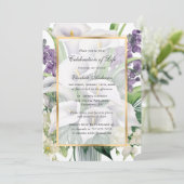 命日フローラ写真お祝いof Life 招待状 (スタンド正面)