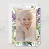 命日フローラ写真お祝いof Life 招待状 (裏面)