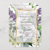 命日フローラ写真お祝いof Life 招待状 (正面/裏面)