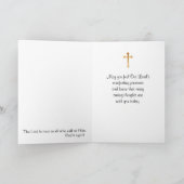 命日死亡記念賛美ヴァージン カード (内部)