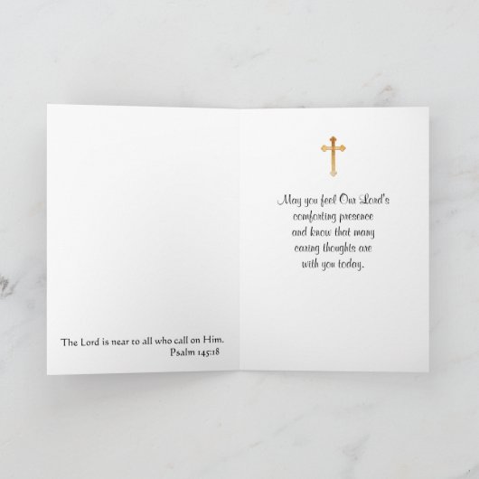 命日死亡記念賛美ヴァージン カード (内部)