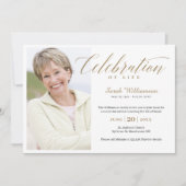 命日・昇天記念　生きた証の写真 招待状 (正面)