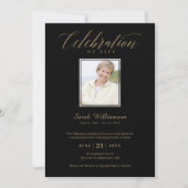 命日・生誕祭　想い出の写真 招待状 (正面)