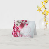 命楽しむの前 カード (黄色い花)