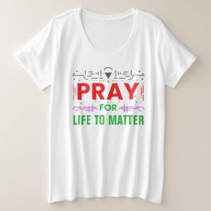 命祈の問題 プラスサイズTシャツ