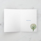 命素朴の木10代のの名パーソナライズされた女 シーズンカード (内部)