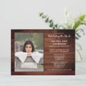 命素朴命写真の供養お祝い 招待状 (スタンド正面)