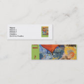 命綱のしおりの名刺2 スキニー名刺 (正面/裏面)