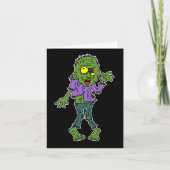 咀嚼のゾンビのバレンタインデーの挨拶状 シーズンカード (正面)