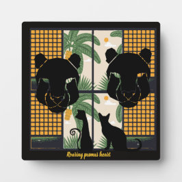 咆哮するプーマの心臓 フォトプラーク