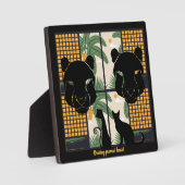 咆哮するプーマの心臓 フォトプラーク (正面)