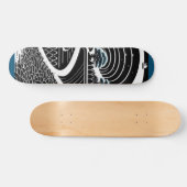 和の優雅さ引き出す着物アジア浮世絵パンクシティスケートボア スケートボード (横)