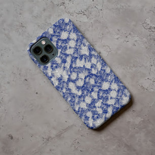 和の花草模様 iPhone 13ケース