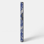 和の花草模様 iPhoneケース (左側面)