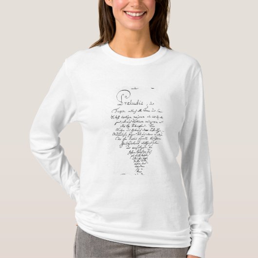和らげられる井戸の手書きのTitlepage Tシャツ (正面)