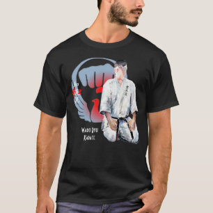 和同流空手正座麦叟 – 武士道Tシャツ Tシャツ
