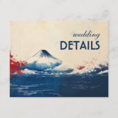 和婚の詳細　富士との日本的な調和 エンクロージャーカード (正面)