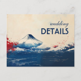 和婚の詳細　富士との日本的な調和 エンクロージャーカード