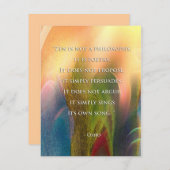 和尚禅引用文招待 招待状 (正面/裏面)