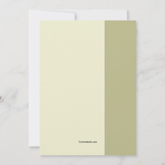 和平の枝の招待 招待状 (裏面)