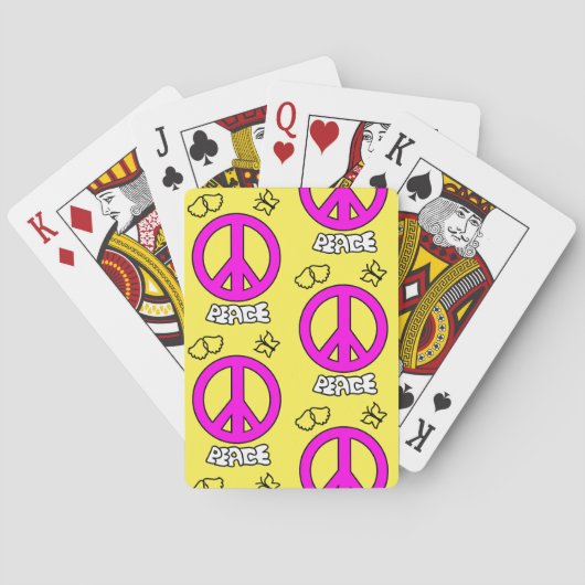 和平サインのパターン トランプ (裏面)