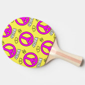 和平サインのパターン 卓球ラケット (横)
