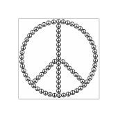 和平サインの切手 ラバースタンプ (インプリント)