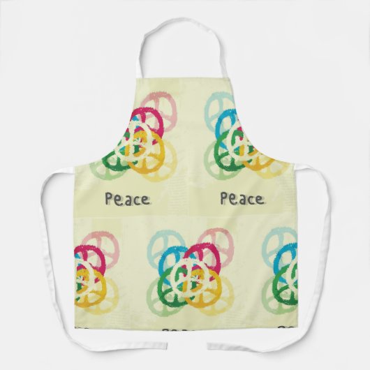 和平サイン エプロン (正面)