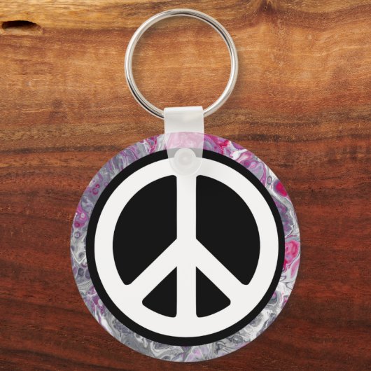 和平サイン キーホルダー (正面)
