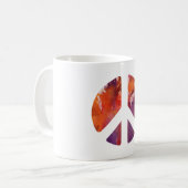 和平サイン コーヒーマグカップ (正面左)