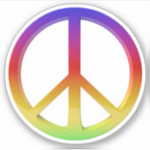 和平サイン シール (正面)