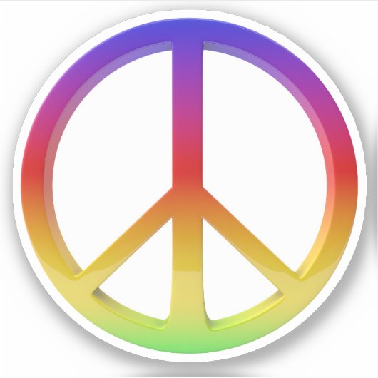 和平サイン シール (正面)