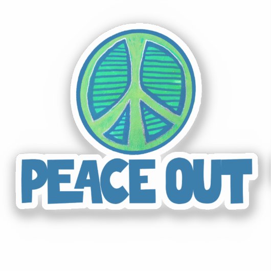 和平サイン シール (正面)