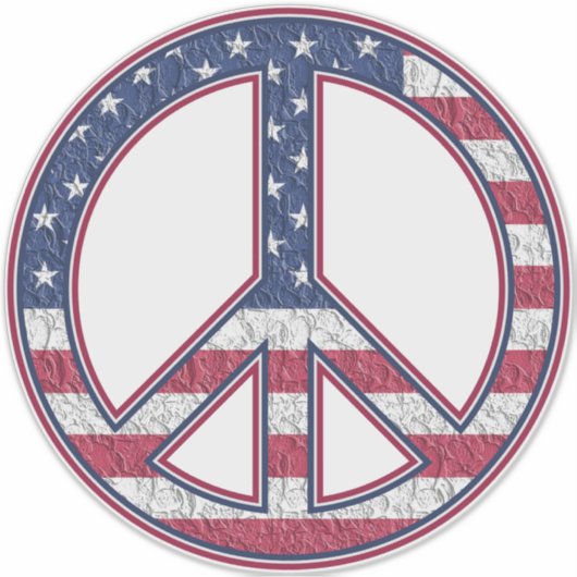 和平サイン シール (正面)
