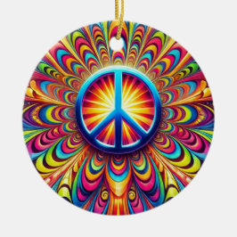 和平サイン セラミックオーナメント