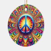 和平サイン セラミックオーナメント (左)