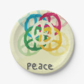 和平サイン ペーパープレート (正面)