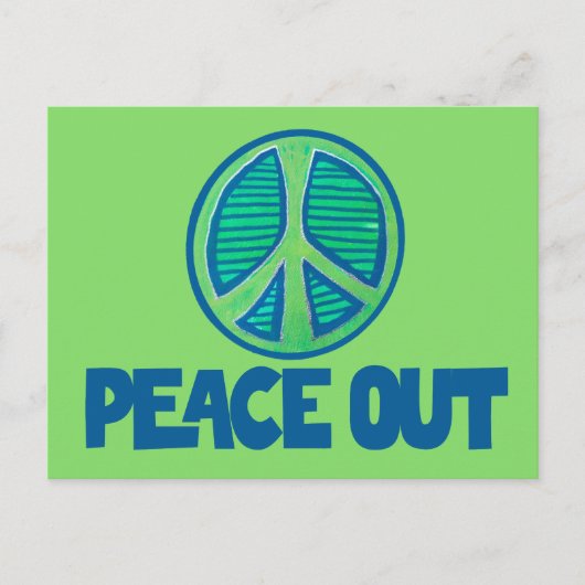 和平サイン ポストカード (正面)