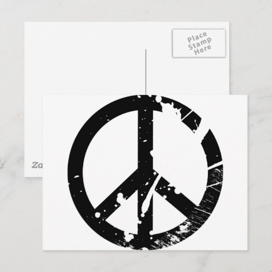 和平サイン ポストカード (正面/裏面)