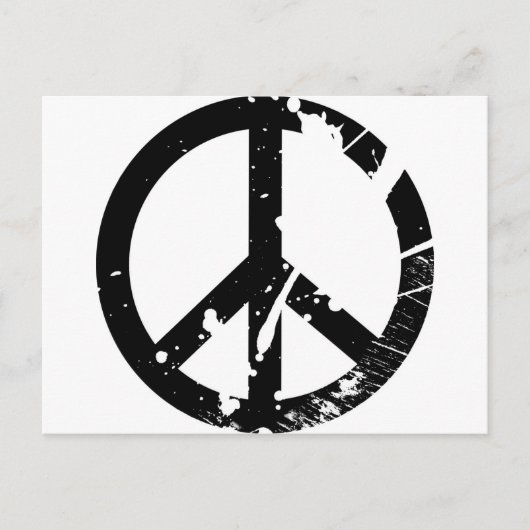 和平サイン ポストカード (正面)