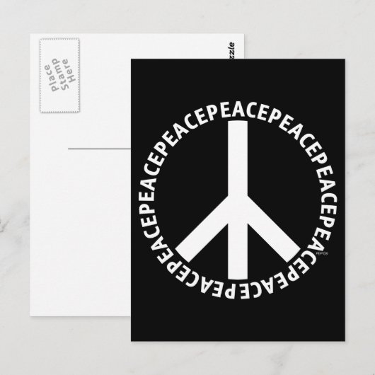 和平サイン ポストカード (正面/裏面)