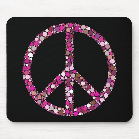 和平サイン マウスパッド (正面)