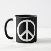和平サイン マグカップ (左)