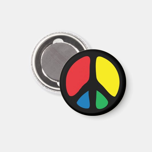 和平サイン マグネット (正面/裏面)