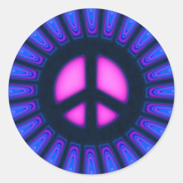 和平サイン ラウンドシール