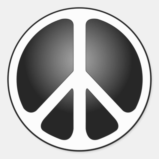 和平サイン ラウンドシール (正面)