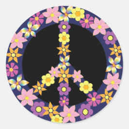 和平サイン ラウンドシール